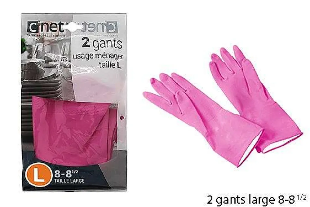 Menage|* 2 Gants Menage Latex 8