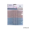 Soin Du Linge|* 24 Pinces A Linge Grege Et Bleu 7Cm