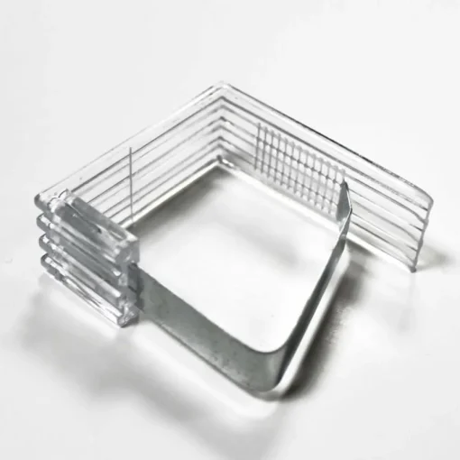 maxibazar 4 Pinces 4.6X4.3 Cm Plastique Metal Transparent- Tabliers Et Accessoires