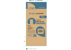 Menage|* 50 Sacs Poubelle 10L Salle De Bain