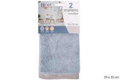 Menage|* 2 Serpilleres Microfibre 50X70Cm