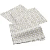 maxibazar 3 Serviettes De Table 40X40 Cm Coton Imprime Azelia- Serviettes De Table