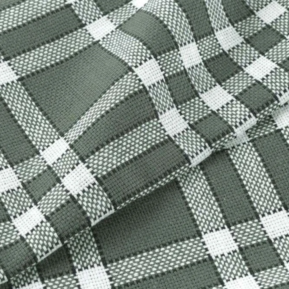 maxibazar 3 Serviettes De Table 45X45 Cm Coton Tisse Traditio Kaki- Serviettes De Table