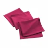maxibazar 3 Serviettes De Table 40X40Cm Recycle Uni Fuchsia- Serviettes De Table