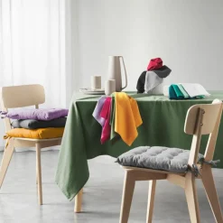 maxibazar 3 Serviettes De Table 40X40Cm Recycle Uni Bordeaux- Serviettes De Table