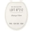 Abattants Wc|* Abattant Wc 18 Pouces Design Imprime Neo Retro Blanc