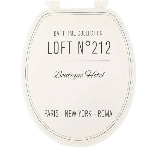 Abattants Wc|* Abattant Wc 18 Pouces Design Imprime Neo Retro Blanc