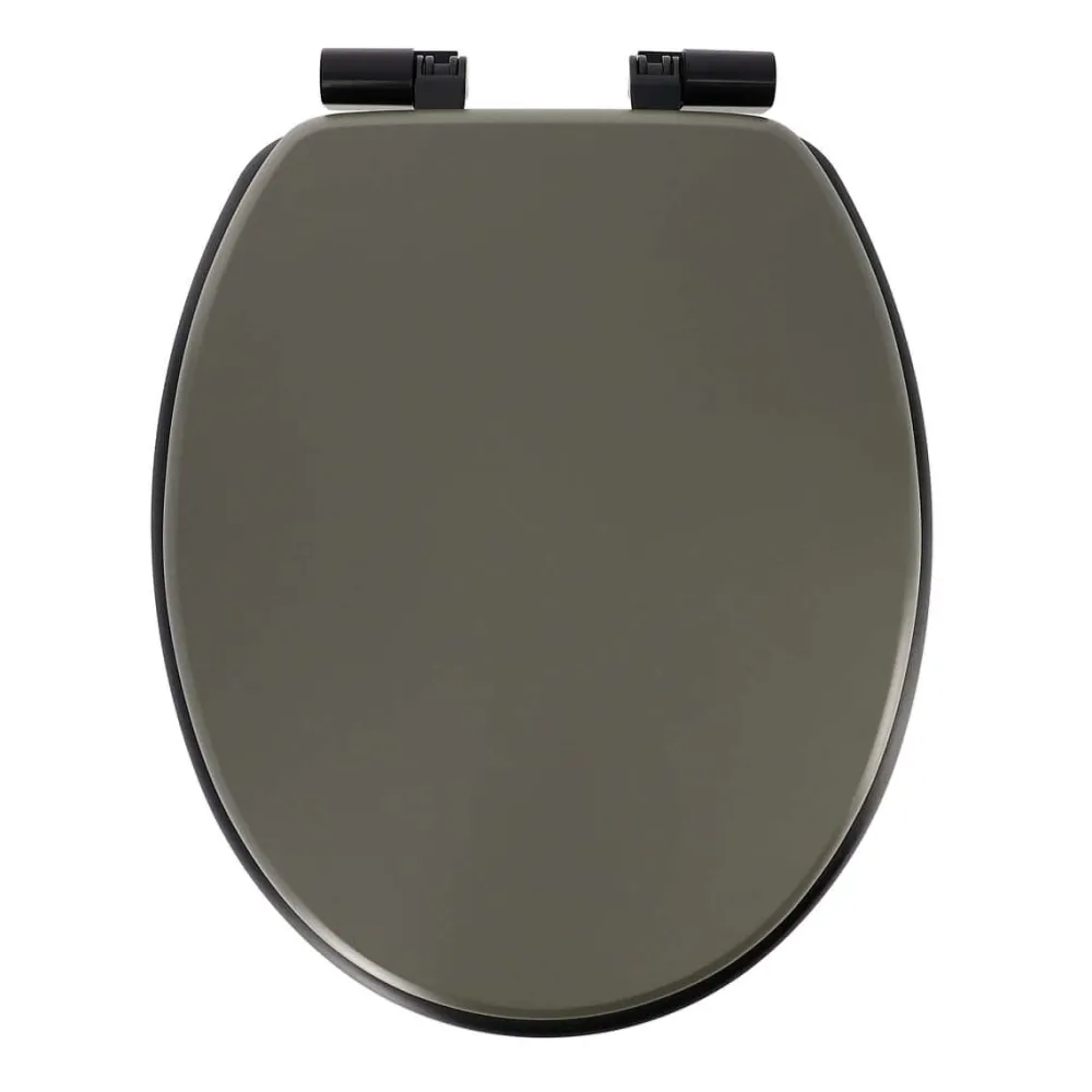 Abattants Wc|* Abattant Wc Assise Noire Attaches Kaki Noir