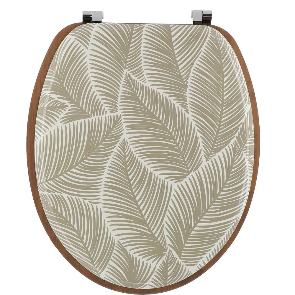 Abattants Wc|* Abattant Wc Bois 18 Pouces Attaches Acier Acacia Mimetisme