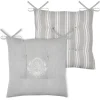 maxibazar Adelaide Galette 4 Points 38X38Cm Naturel- Galettes De Chaise