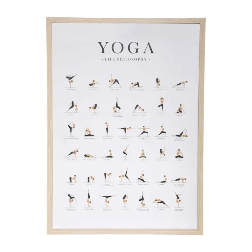 Atmosphera Affiche Cadre Yoga D.50X70Cm- Toiles Et Tableaux