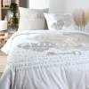 maxibazar Amour Housse Couette 240X220Cm Et 2 Taies 63X63Cm 57 Fils- Housses De Couette