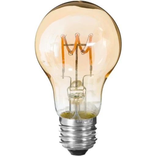 Atmosphera Ampoule Led Torsadee Ambre A60 4W- Ampoules Deco