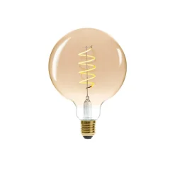 Atmosphera Ampoule Led Torsadee Ambre G125 4W- Ampoules Deco