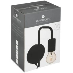 maxibazar Applique Metal Keli Noir D.12Cm- Appliques Murales