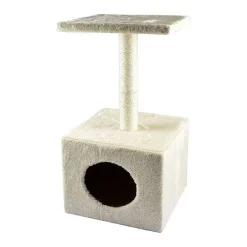 Jouets|* Arbre A Chat Avec Niche 58Cm Ecru