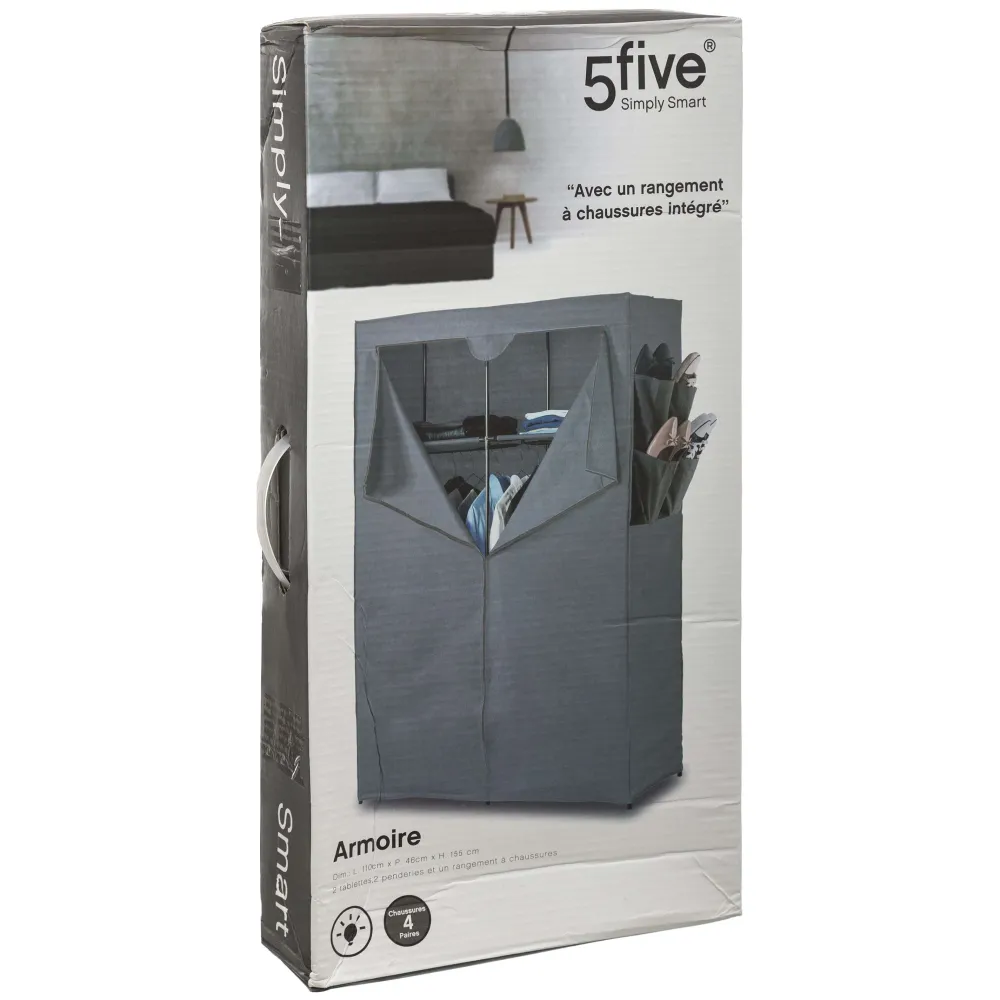 Five Armoires>Armoire 2 Étagères Penderie