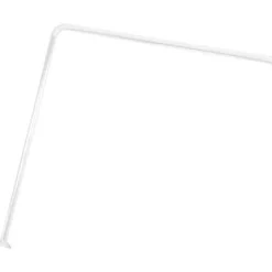 Douche|* Barre D Angle Aluminium 80 X 80 Cm Blanc