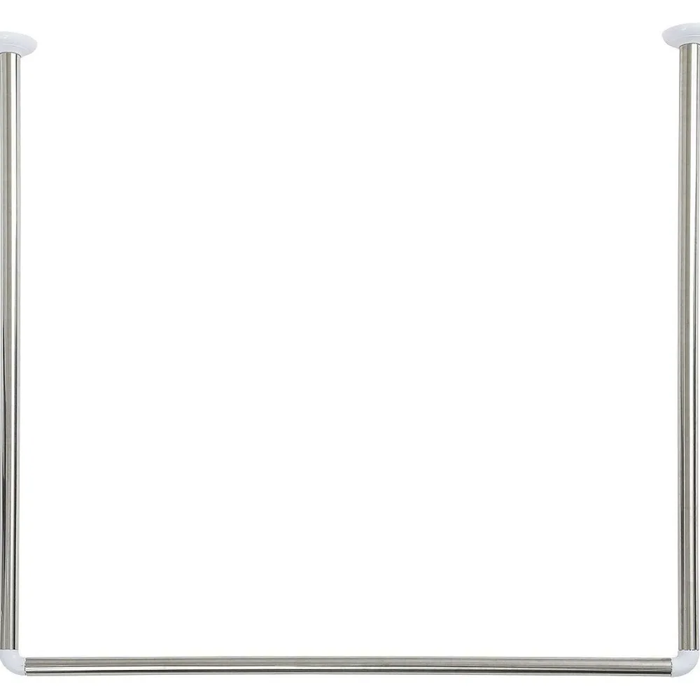 Douche|* Barre D Angle En U 80X80X80Cm Acier Inoxydable Chrome