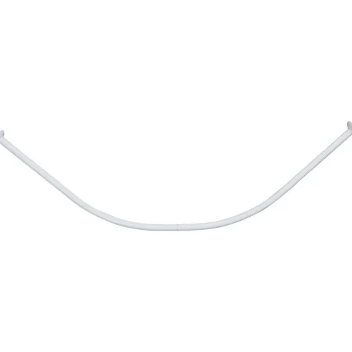Douche|* Barre De Douche Incurvee 90X90Cm Aluminium Blanc