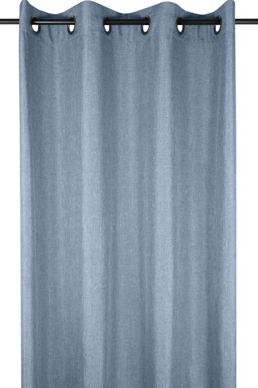 maxibazar Bea Rideau Oeillets 140X260Cm Ecume- Rideaux Textures Et Coussins