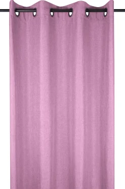 maxibazar Bea Rideau Oeillets 140X260Cm Parme- Rideaux Textures Et Coussins