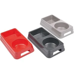 Repas Et Accessoires|* Bol Double Animaux 28X15X4.8Cm