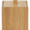 Accessoires De Salle De Bain|* Boîte A Coton En Bambou Bambou