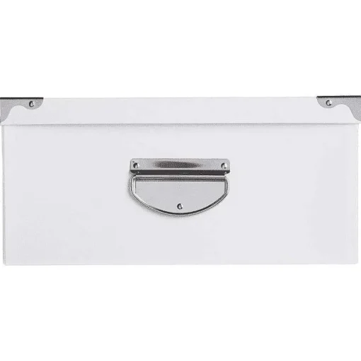 Boîte De Rangement|* Boîte Coins Metal Blanc 48X33.5X16Cm
