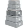 Boîte De Rangement|* Boîte Coins Metal Croco Noir Ou Gris 40X26.5X13.8Cm