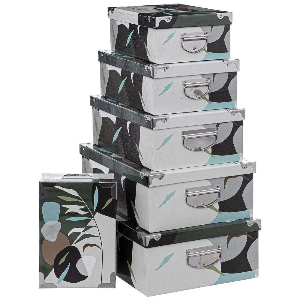 Boîte De Rangement|* Boîte Coins Metal Forest D.40X26.5X13.8Cm