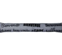 maxibazar Boudin De Porte Simple Bourrelet 80Cm Bande Agrip Bienvenue- Boudins De Porte