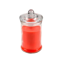 maxibazar Bougie Bocal D.7.8X15Cm Jardin Geraniol- Bougies Et Diffuseurs Deco