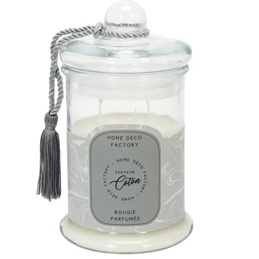 maxibazar Bougie Parfumee Bonbonniere Grise H23.5Cm- Bougies Et Diffuseurs Deco