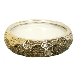 maxibazar Bougie Parfumee Ceramique Or Du Temps 7 Meches- Bougies, Senteurs Et Accessoires