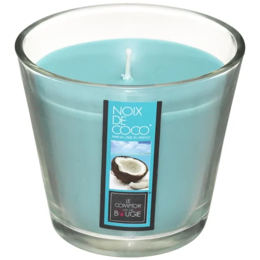 maxibazar Bougie Parfumee Verre Coco Nina 190G- Bougies Parfumees Nina