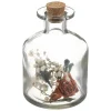 maxibazar Bouteille Verre Fleurs Sechees D.8X11Cm- Fleurs Et Plantes
