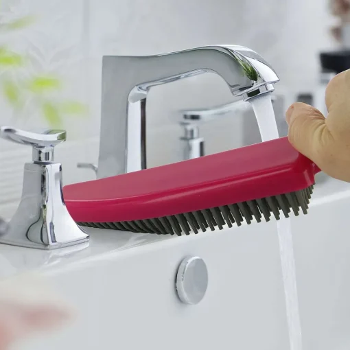 Bazar Malin|* Brosse De Nettoyage Avec Raclette Caoutchouc