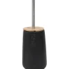 Accessoires Wc|* Brosse Dolomite Ronde Bath Noir Bambou