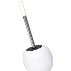 Accessoires Wc|* Brosse Wc Gres Forme Galet Blanc