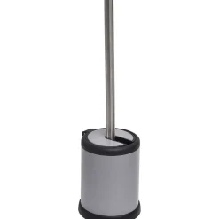 Accessoires Wc|* Brosse Wc Metal Couvercle Rabattable Gris Mat