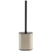 Accessoires Wc|* Brosse Wc Plate Silicone Et Support Metal Ficelle Noir