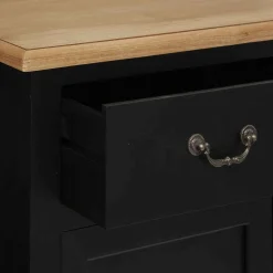 Atmosphera Buffets Et Meubles Bar></noscript>Buffet 2 Portes 2 Tiroirs Chrysa Noir