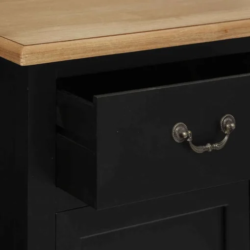 Atmosphera Buffets Et Meubles Bar>Buffet 2 Portes 2 Tiroirs Chrysa Noir