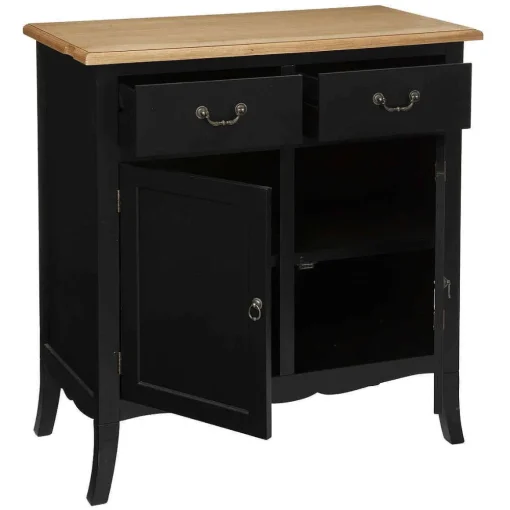 Atmosphera Buffets Et Meubles Bar>Buffet 2 Portes 2 Tiroirs Chrysa Noir