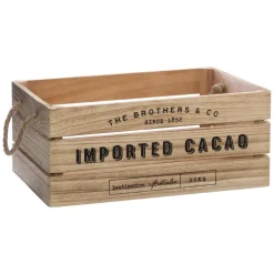 maxibazar Caisse Cagette Colonial D.35X25X15Cm- Paniers Et Cagettes