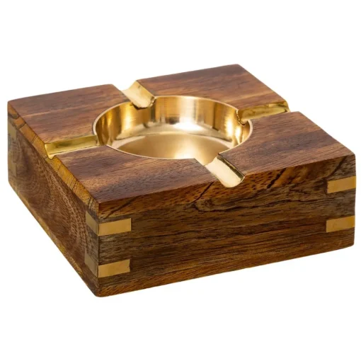 Atmosphera Cendrier Manguier Metal- Objets De Decoration