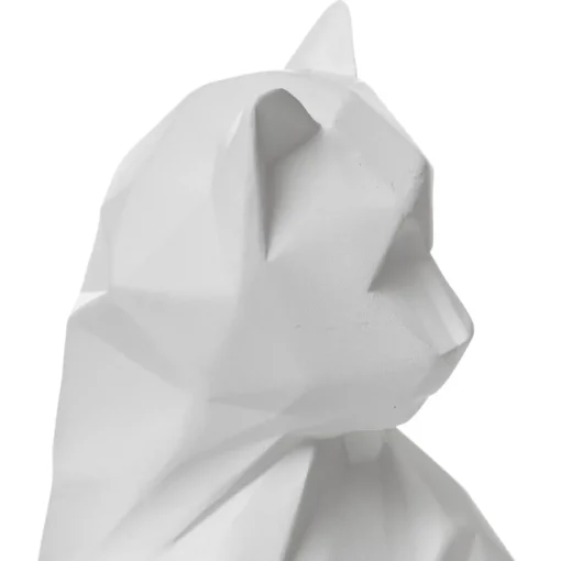 maxibazar Chat Resine Origami Delia H.20Cm- Objets De Decoration