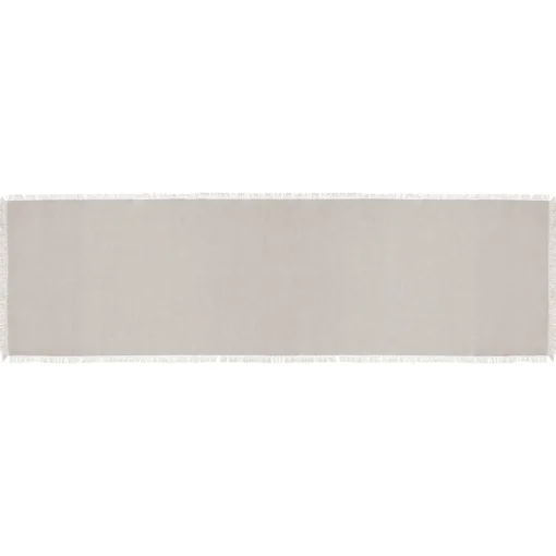 maxibazar Chemin De Table Maha Blanc 38X140Cm- Sets De Table Et Chemins De Table