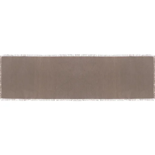 maxibazar Chemin De Table Maha Gris 38X140Cm- Sets De Table Et Chemins De Table